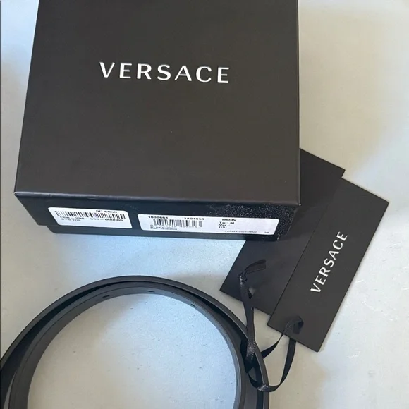 Versace Kids Belt with Gold Medusa Buckle - Picture 3 of 9